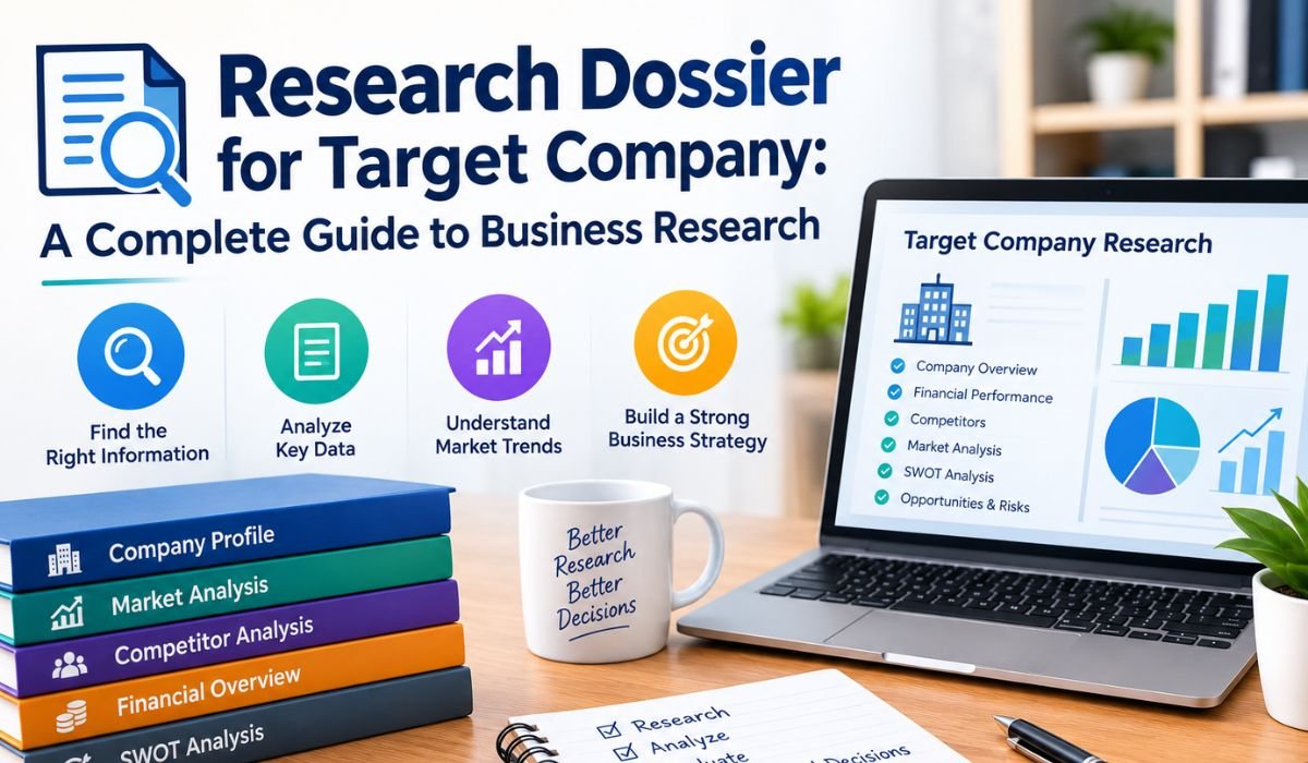 research dossier for target company