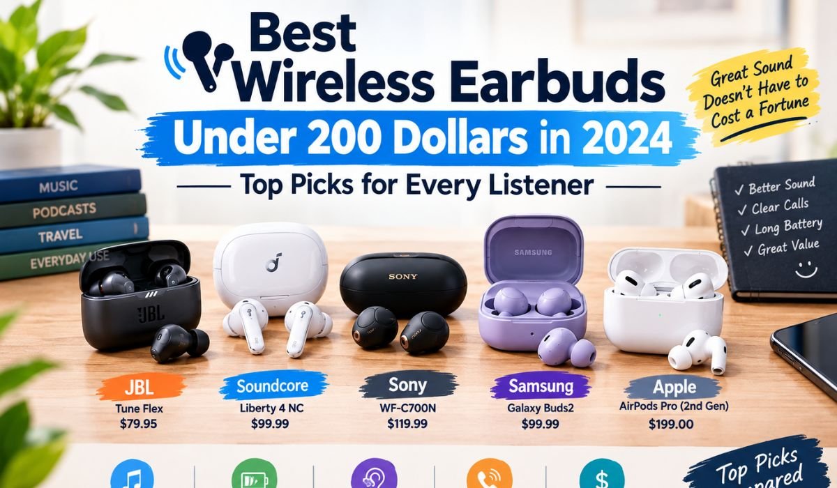 best wireless earbuds under 200 dollars 2024